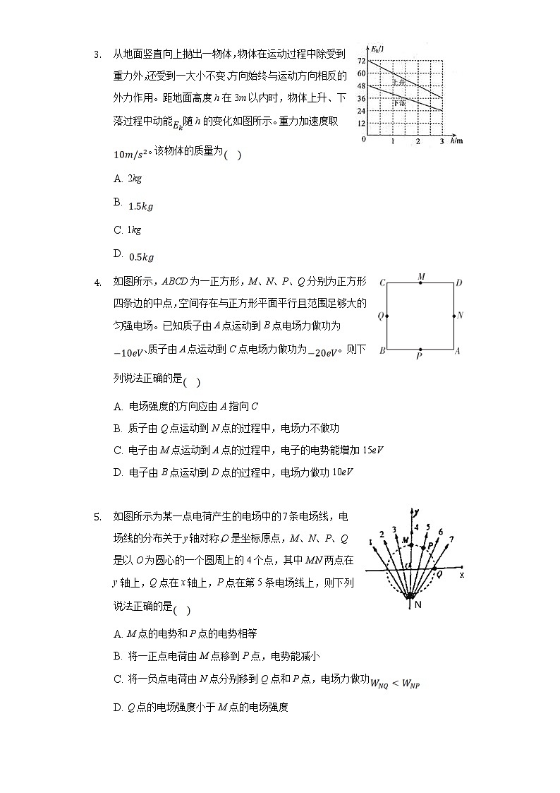 2020-2021学年江苏省苏州市苏州高新区第一中学高一下学期期末物理模拟试卷（三）02