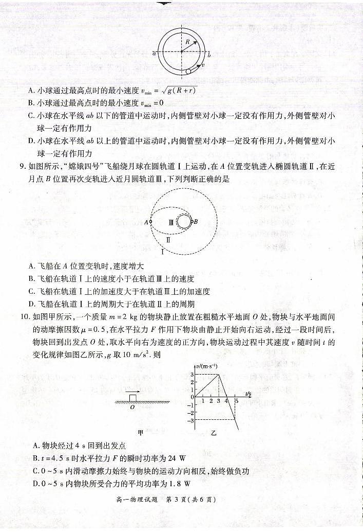 河南省商丘名校2020-2021学年高一下学期期中联考物理试题+扫描版含答案03