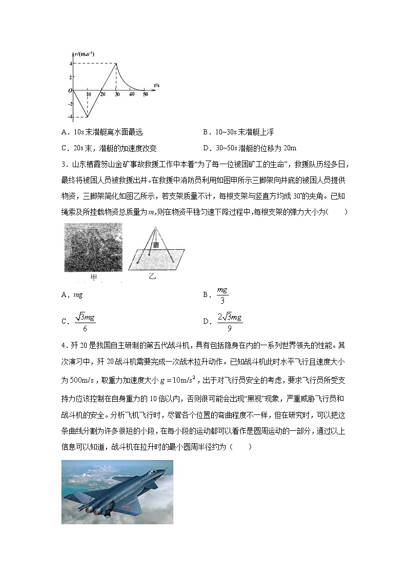 2021江苏省高考压轴卷+物理+Word版含解析02
