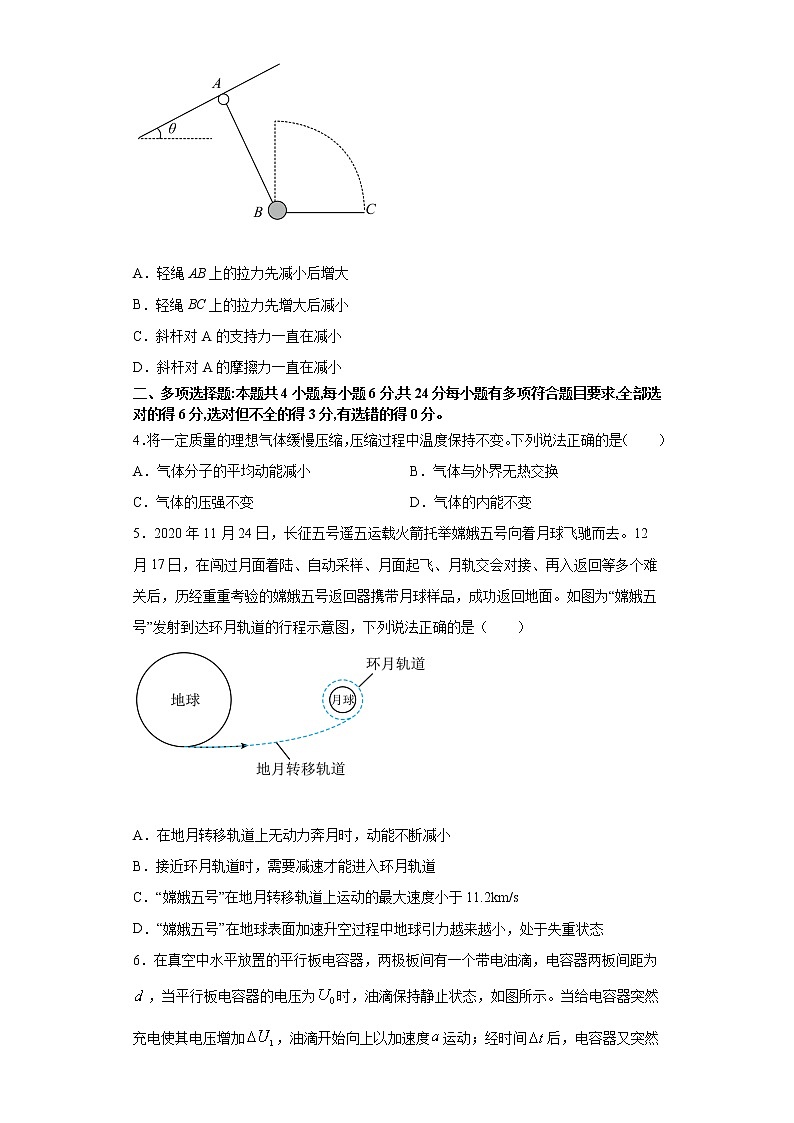 福建省2021届高三高考物理临考练习二+Word版含答案第2页