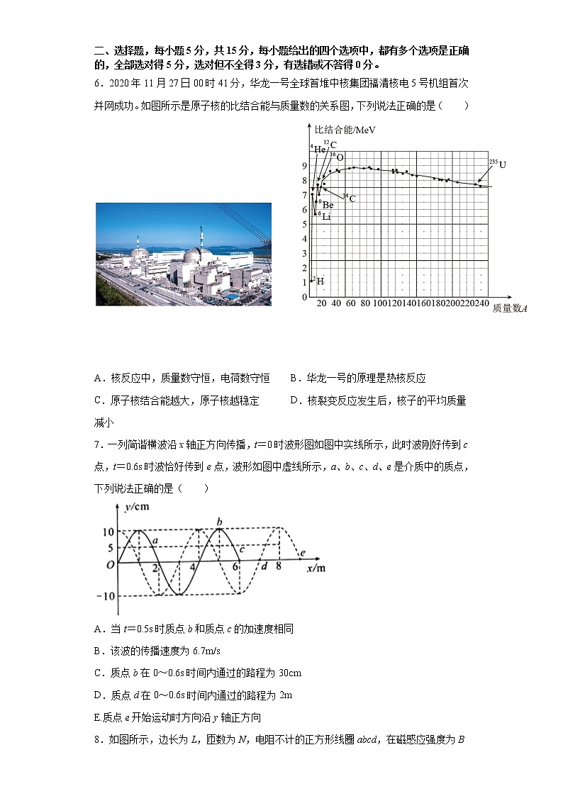 天津市2021届高三高考物理临考练习一+Word版含答案第3页