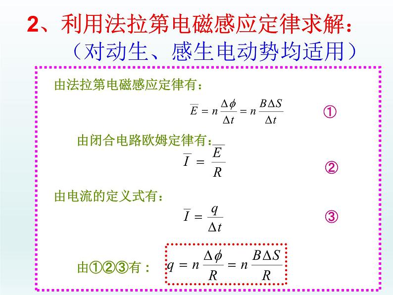 人教版（2019）高中物理选择性必修二2.2.4《电磁感应中的电荷量》课件第6页