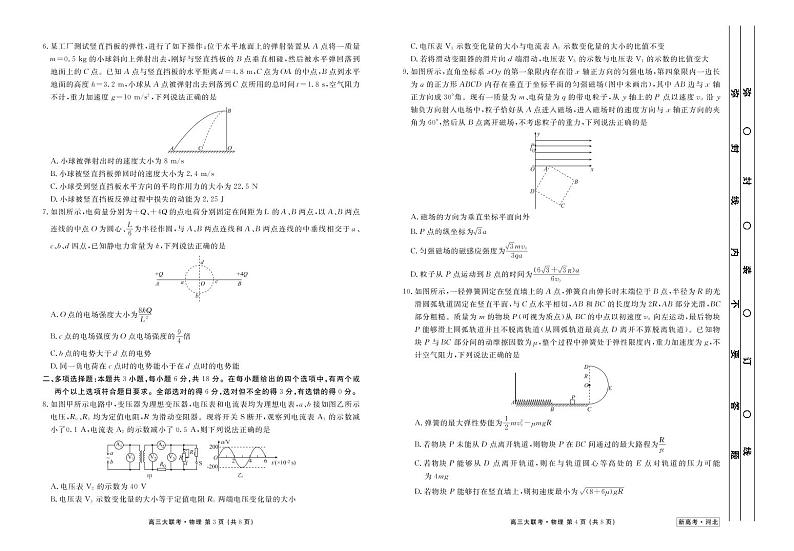 新高考·河北高三5月卫冕联考物理正文第2页