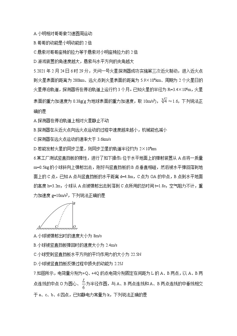 广东省（新高考）2021届高三下学期5月卫冕联考+物理+答案 试卷03