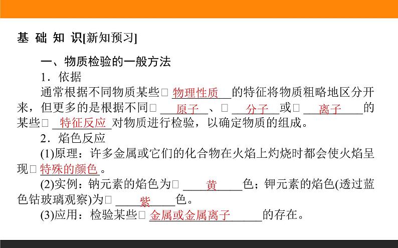 高中化学苏教版必修第一册：2.1.3+物质的检验(课件）03