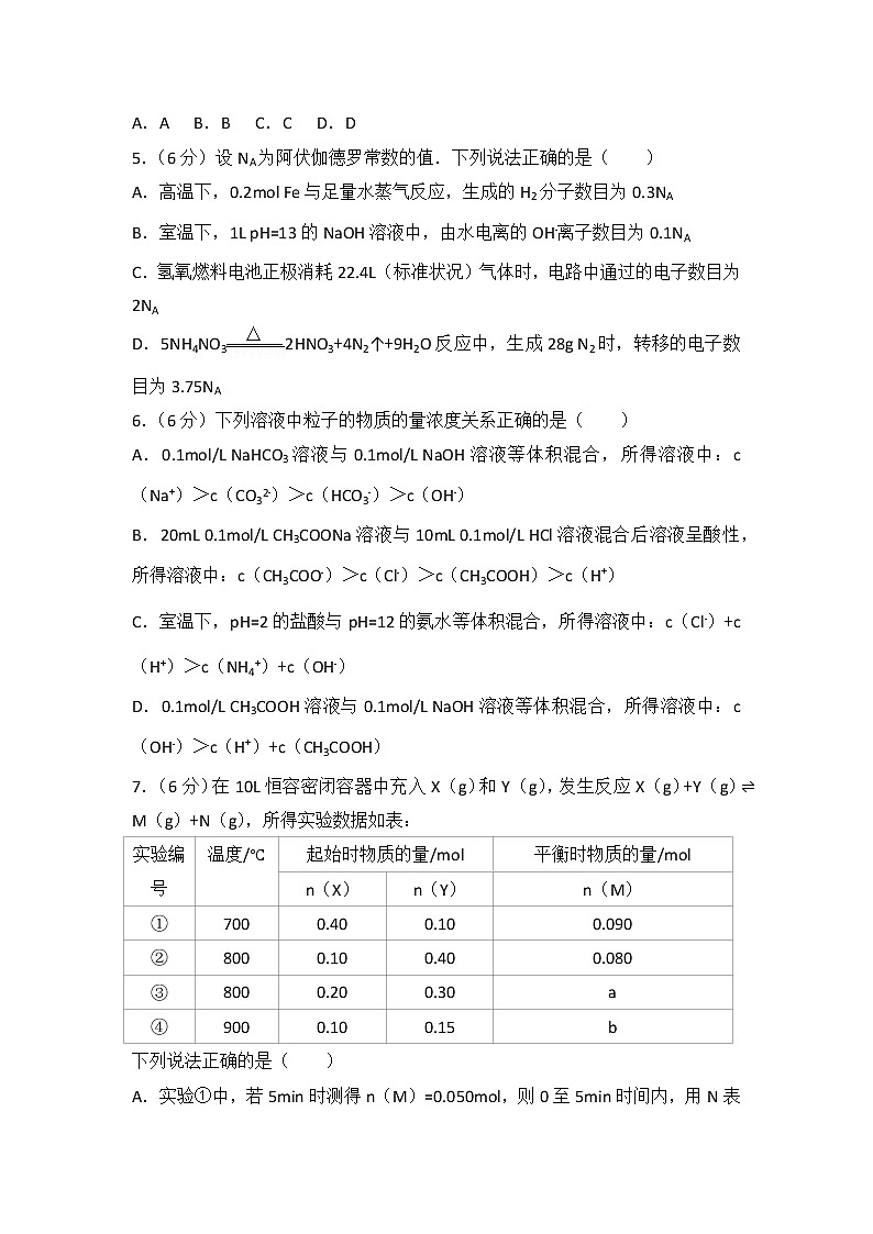 2014年四川省高考化学试卷第2页