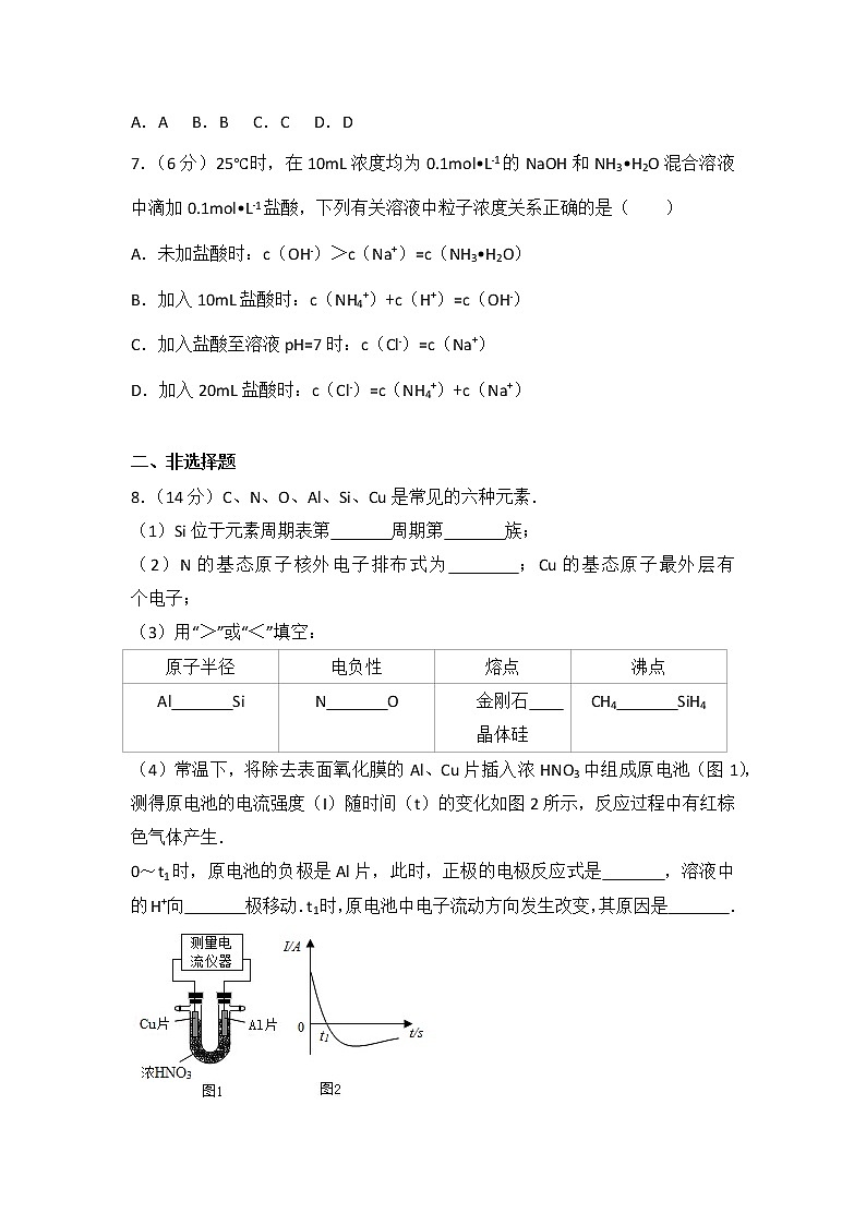 2015年安徽省高考化学试卷第3页