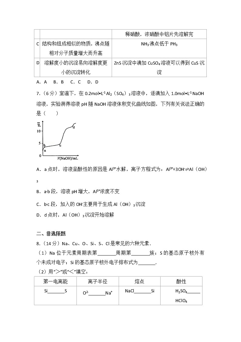 2014年安徽省高考化学试卷第3页