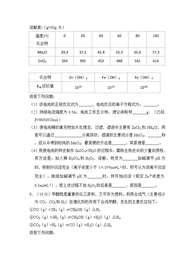 2015年全国统一高考化学试卷（新课标ⅱ）（含解析版）第3页