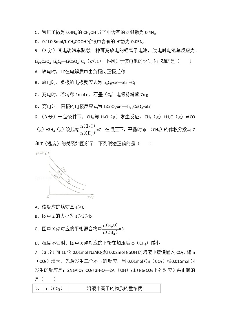 2016年四川省高考化学试卷第2页
