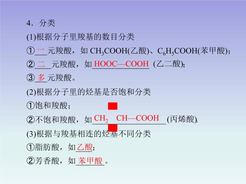 人教版 (新课标)高中 化学 选修5 第3章 第3节 羧酸 酯 第1课时 羧酸 乙酸课件03