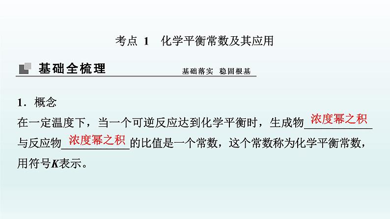 2022高三化学一轮复习优化探究   第七章  第23讲　化学平衡常数　化学反应进行的方向课件PPT04