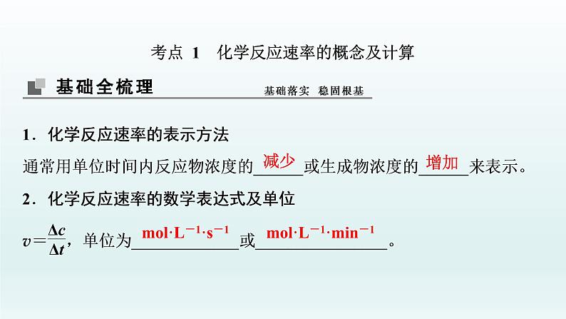 2022高三化学一轮复习优化探究   第七章  第21讲　化学反应速率课件PPT04