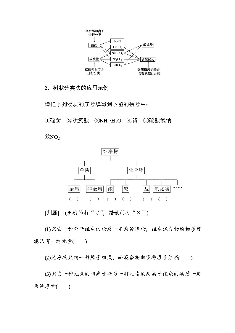 新教材2022届新高考化学人教版一轮学案：2.1 物质的分类及转化第3页