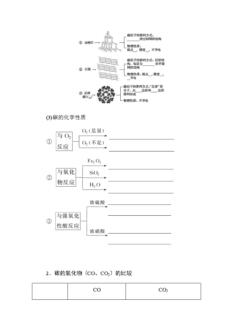 新教材2022届新高考化学人教版一轮学案：4.1 碳、硅和无机非金属材料02