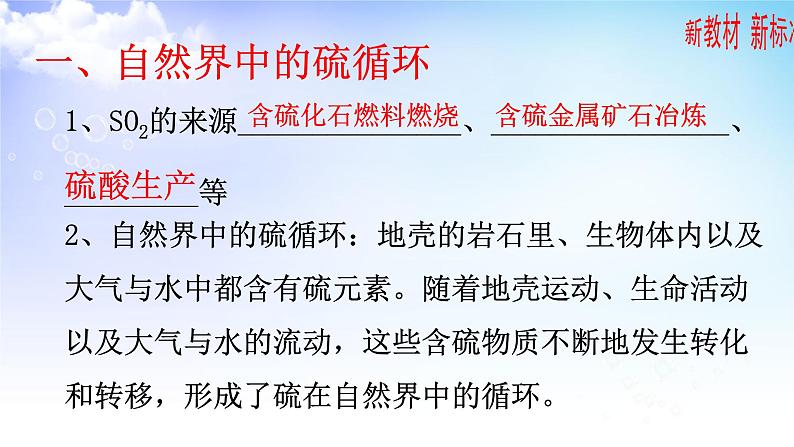 4.3  防治二氧化硫对环境的污染 课件-2021-2022学年苏教版（2019）高中化学必修第一册02