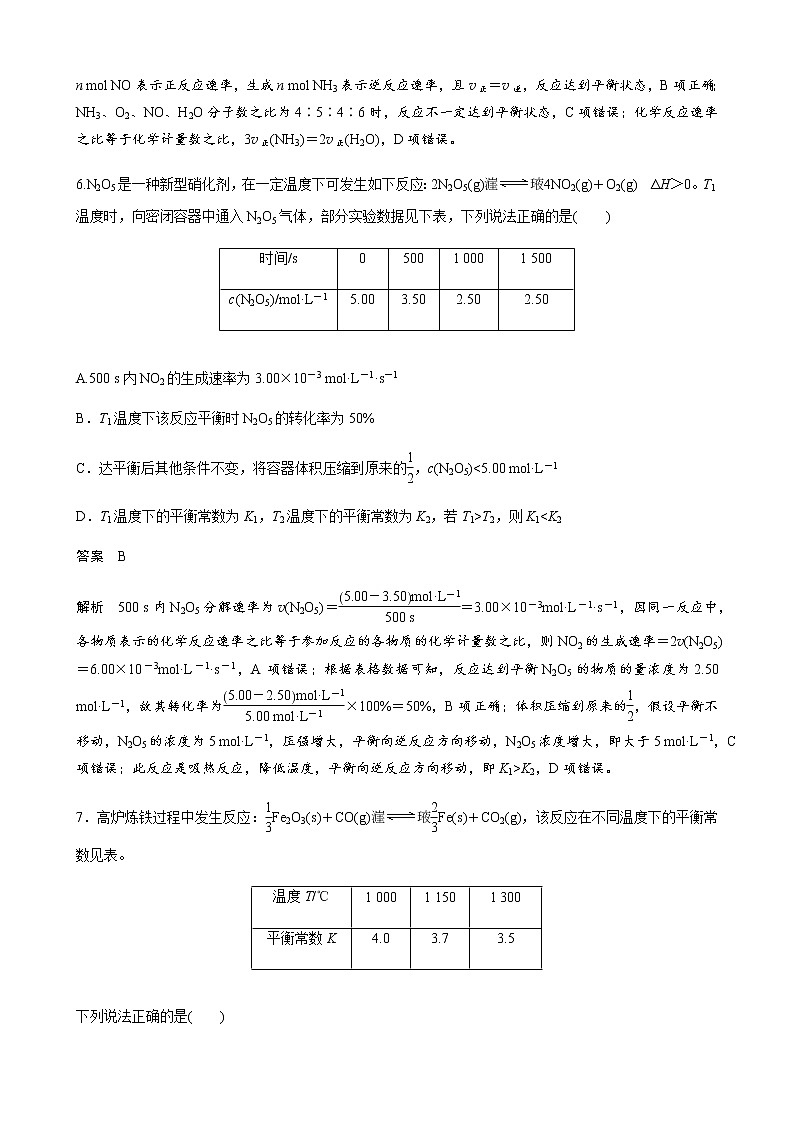 2022届高三化学每天练习20分钟——化学平衡综合训练第3页
