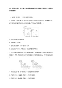 2022届高三化学每天练习20分钟——新情景下的综合图像及适宜条件的优化（有答案和详细解析）