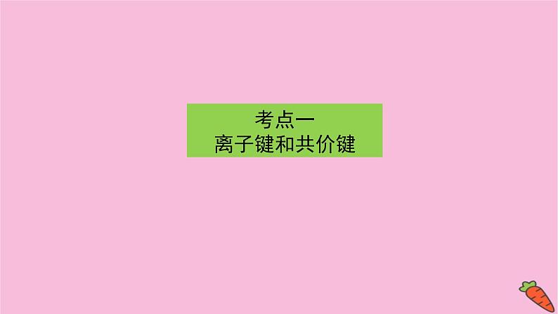 新教材2022届新高考化学人教版一轮课件：5.3 化学键第3页