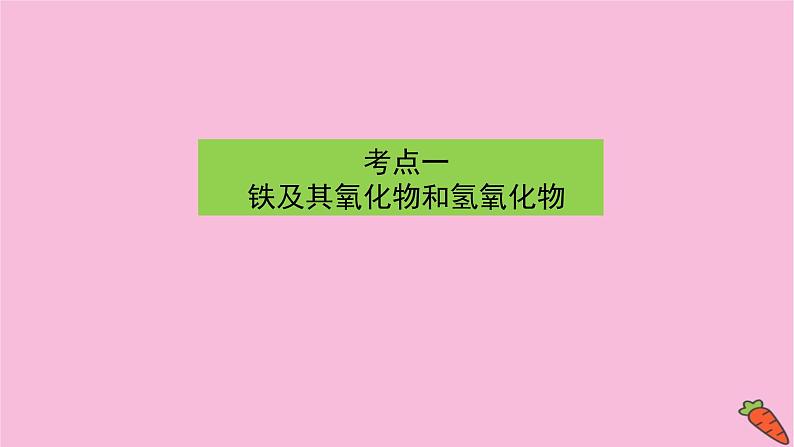 新教材2022届新高考化学人教版一轮课件：3.2 铁及其化合物第3页