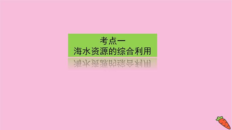 新教材2022届新高考化学人教版一轮课件：4.5 海水资源的开发利用　环境保护和绿色化学第3页