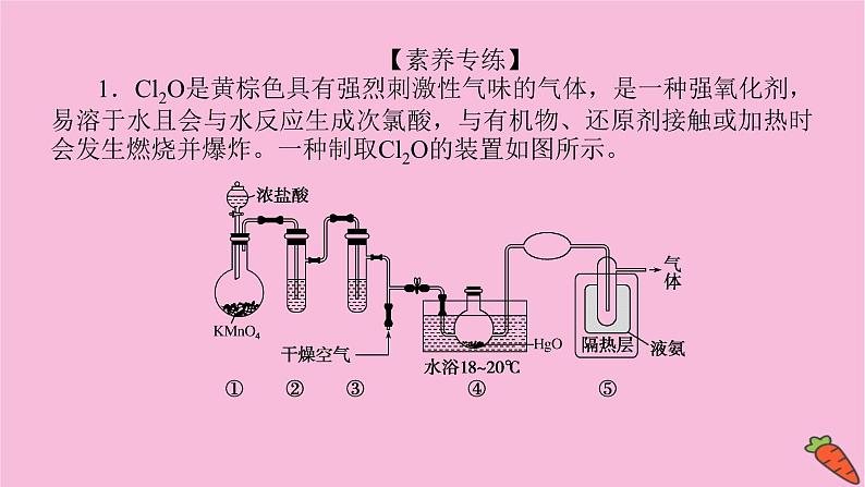 新教材2022届新高考化学人教版一轮课件：微专题·大素养 7 应用广泛的氯的含氧化合物第6页