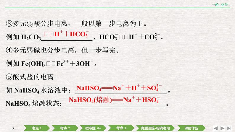 2022高考化学一轮复习 第二章  第4讲　离子反应　离子方程式课件PPT05