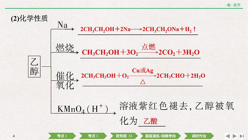 2022高考化学一轮复习 第九章  第29讲　生活中常见的有机物课件PPT04