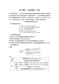 高中化学人教版 (2019)必修 第一册第一节 原子结构与元素周期表第2课时学案