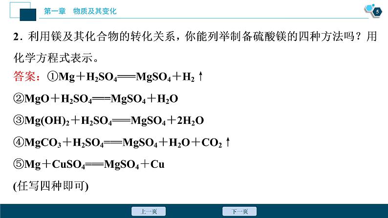 第一章 章末整合提升--（新教材）2021年人教版(2019)化学必修第一册课件06