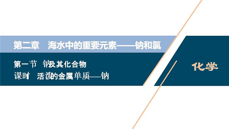 1 课时1　活泼的金属单质——钠第1页