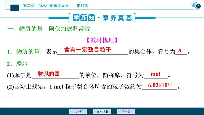 2.3　物质的量--（新教材）2021年人教版(2019)化学必修第一册课件04