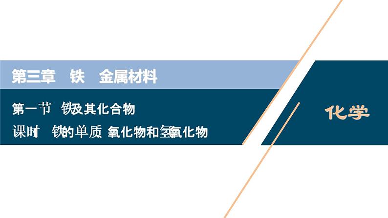 3.1　铁及其化合物--（新教材）2021年人教版(2019)化学必修第一册课件01