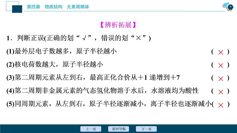 1 课时1　元素性质的周期性变化规律第8页