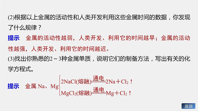 专题9 第一单元 金属的冶炼方法 课件PPT08