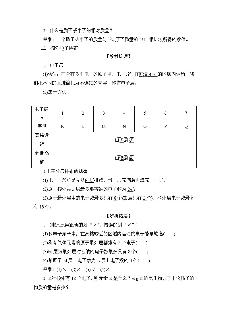 1 课时1　原子结构第2页