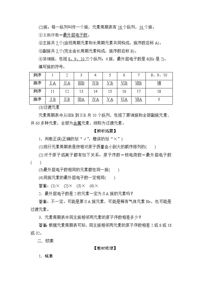 2 课时2　元素周期表　核素第2页