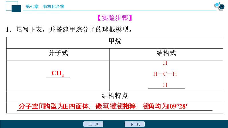 实验活动8　搭建球棍模型认识有机化合物分子结构的特点--（新教材）2021年人教版(2019)化学必修第二册课件04