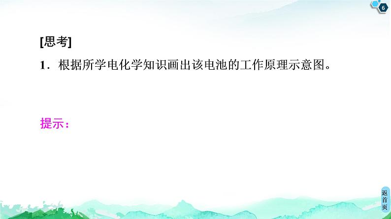 第1章 微项目 设计载人航天器用化学电池与氧气再生方案——化学反应中能量及物质的转化利用 课件【新教材】鲁科版（2019）高中化学选择性必修106