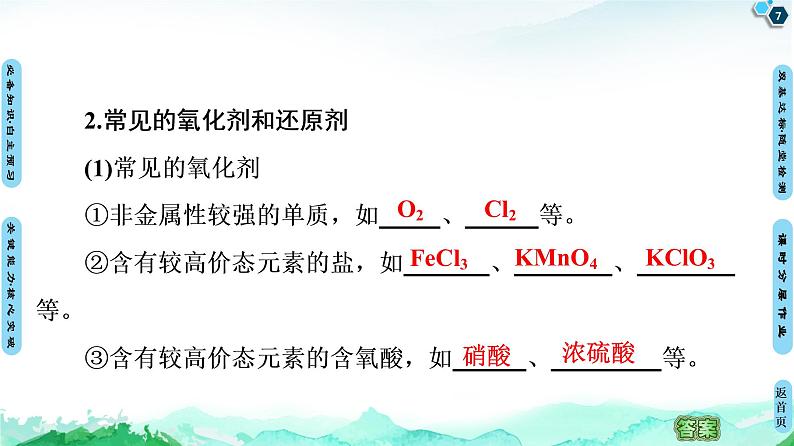 第2章 第3节 第2课时　氧化剂和还原剂　氧化还原反应的应用 课件 【新教材】鲁科版（2019）高中化学必修一(共69张PPT)07