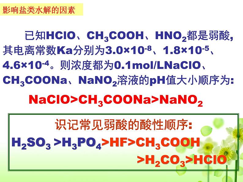 3.3.2 影响盐类水解的因素和盐类水解的应用--2021学年高二化学选择性必修1同步教学课件（新教材人教版）第5页