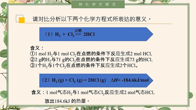 1.1.2 热化学方程式--2021学年高二化学选择性必修1同步教学课件（新教材人教版）04