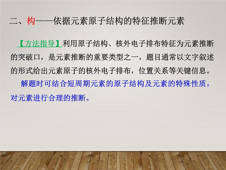 高三化学“位-构-性”综合推断专题复习课件PPT07