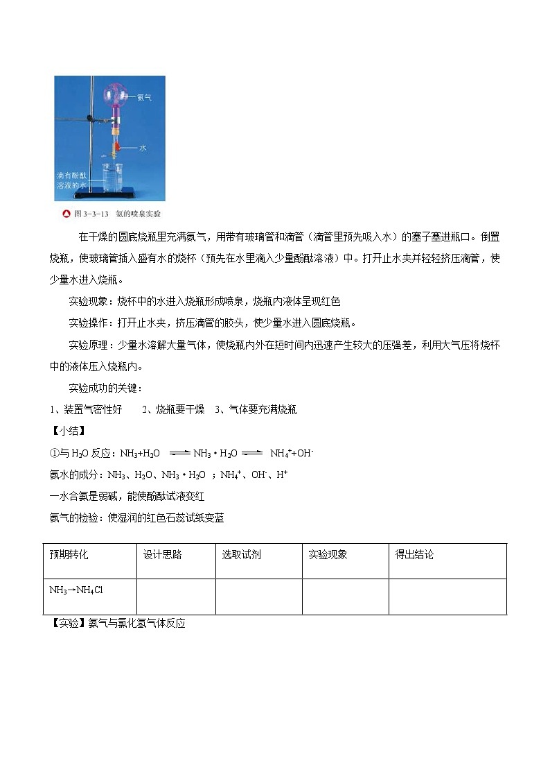 鲁科版(2019)高中化学必修第一册3.3.2《氨的转化与生成教学设计》(1) )03