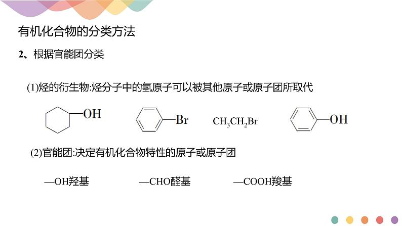 人教版(2019)高化学选择性必修三1.1.1《有机化合物的分类方法》(含答案）（共18张）第8页