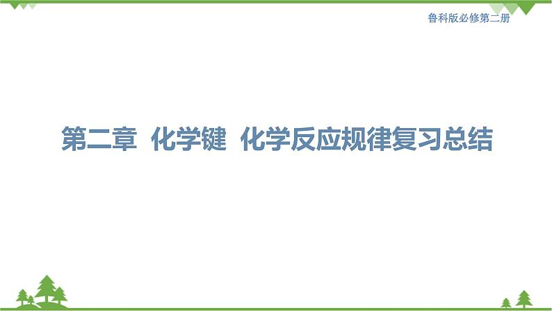 鲁科版高中化学必修第二册第2章 总结与检测课件+试卷有答案01