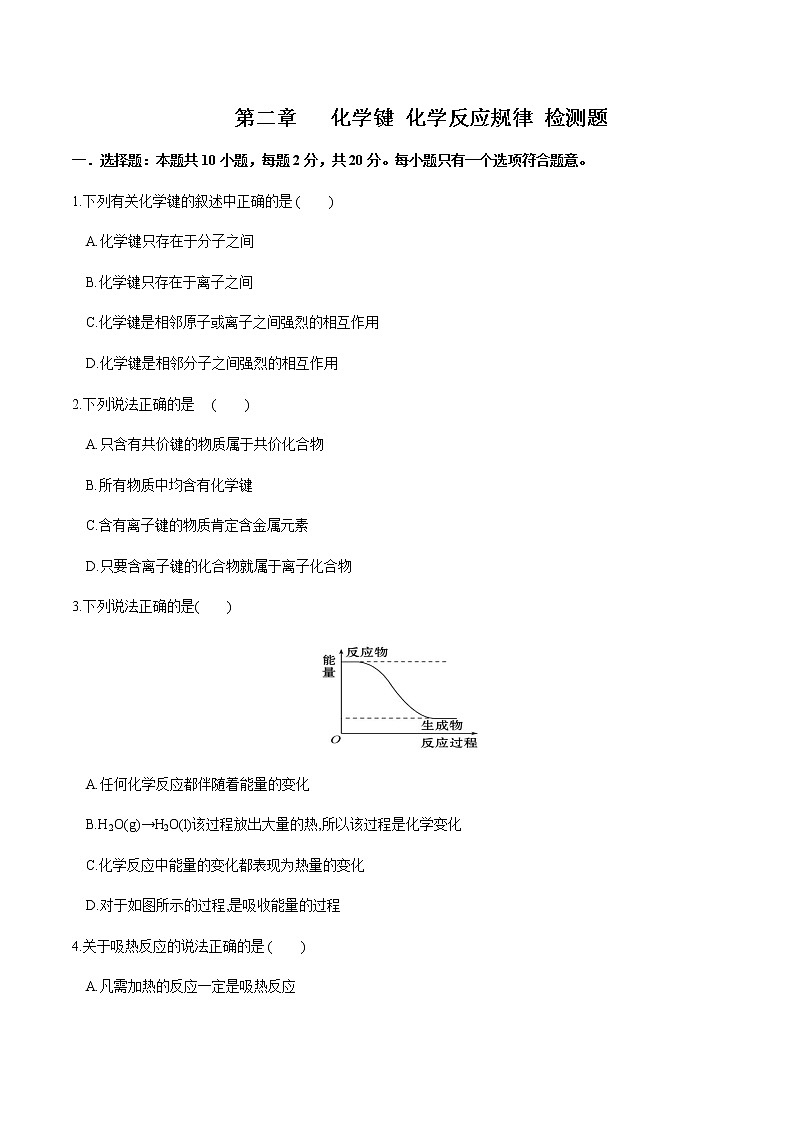 鲁科版高中化学必修第二册第2章 总结与检测课件+试卷有答案01