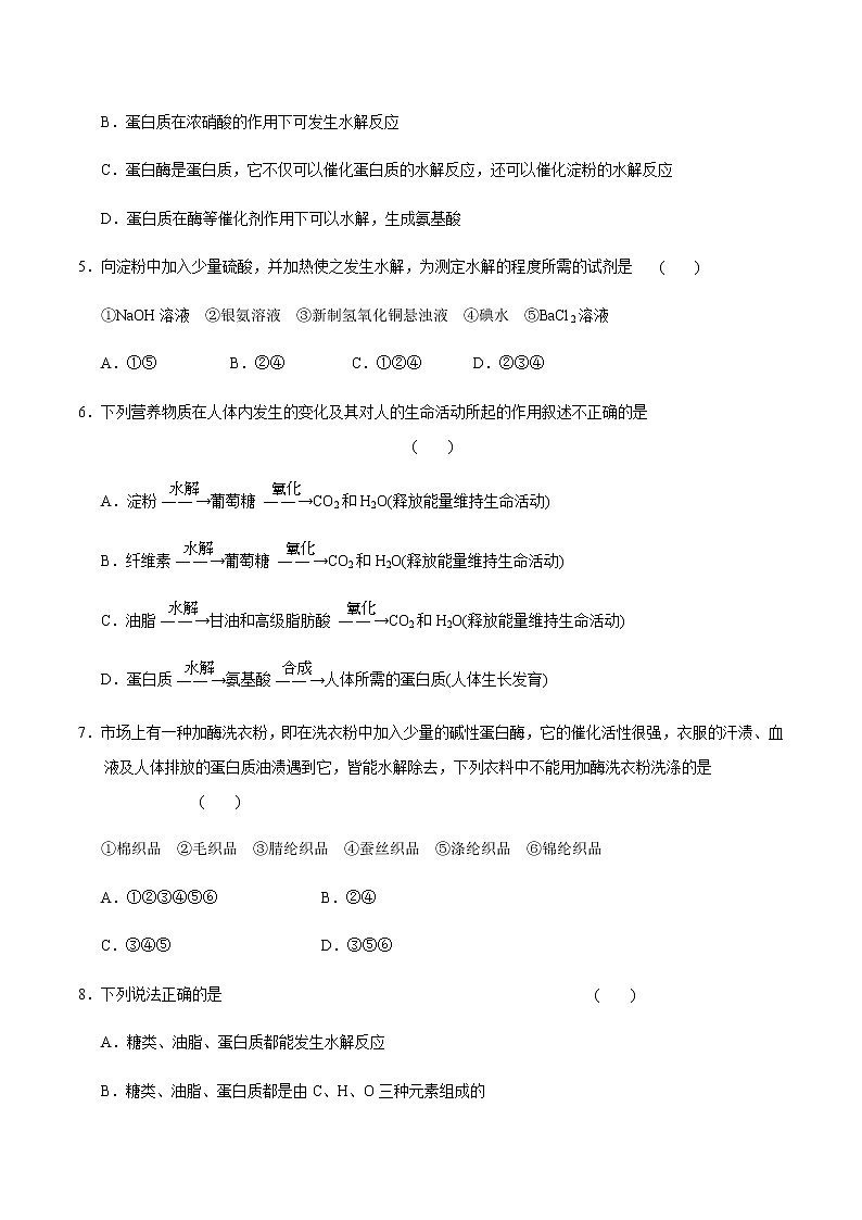 鲁科版高中化学必修第二册3.3.3 糖类、油脂和蛋白质(课件+教案+学案+练习）02