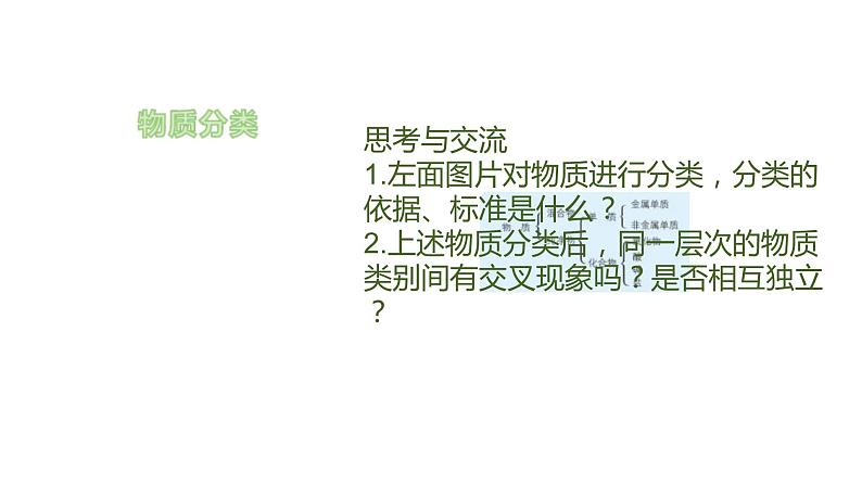 鲁科版高中化学必修第一册2.1.1《元素与物质的关系 物质分类与物质性质》课件(2) (含答案)06