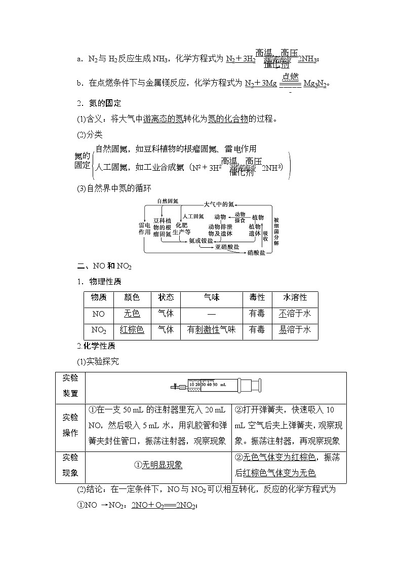 5.2　氮及其化合物--【新教材】 人教版（2019）高中化学必修第二册学案+同步练习02